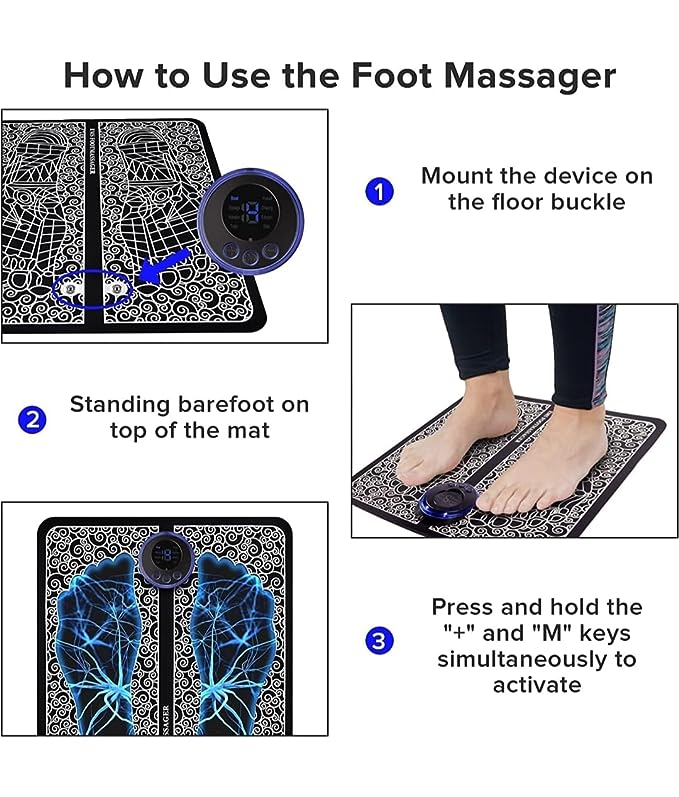 Picture of EMS Foot Massager  Relaxation Machine for Legs Pain Relief Device.