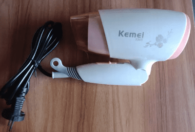 Picture of Kemei KM-6832/KM-3365 Mini Low Noise Foldable Electric Hair Dryer Styling Tools Home Hair Dryer For Girls