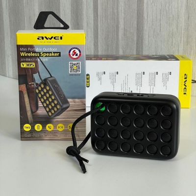 Picture of AWEI Y385 4W Promotional Outdoor Bluetooth Speakers Black