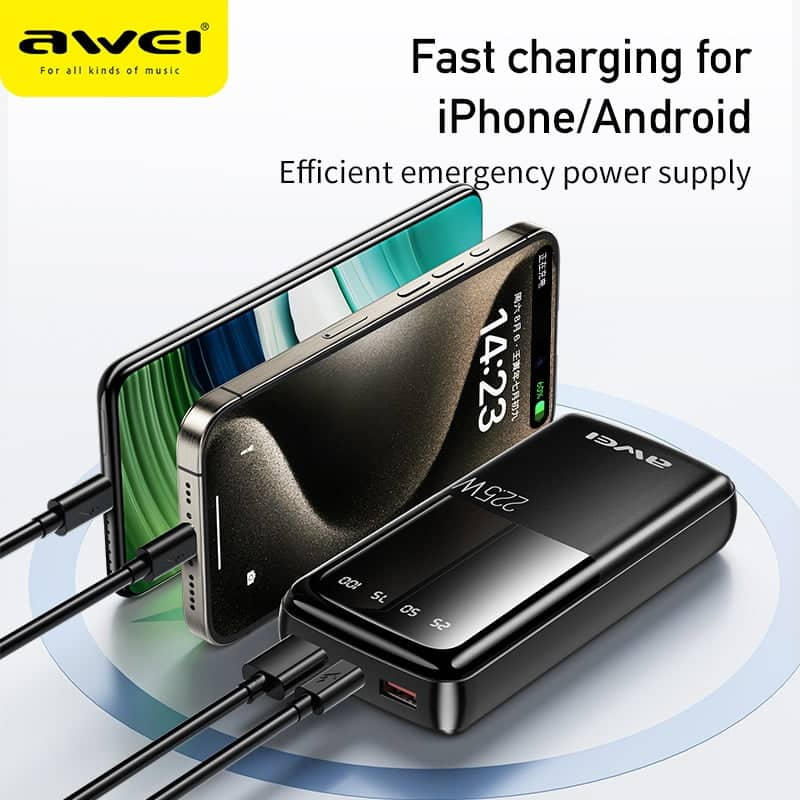 Picture of Awei P13K 22.5W PD Powerbank 20000mAh Fast Charging