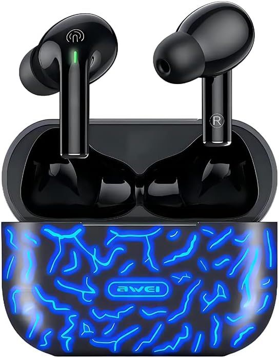 Picture of Awei T29 Pro True Wireless Games Earbuds With Dynamic Color Changing Charging Case