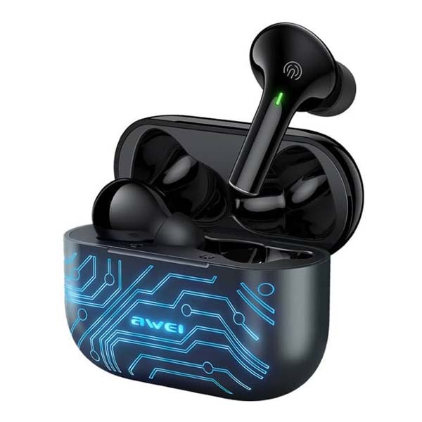 Picture of Awei T29 Pro True Wireless Games Earbuds With Dynamic Color Changing Charging Case