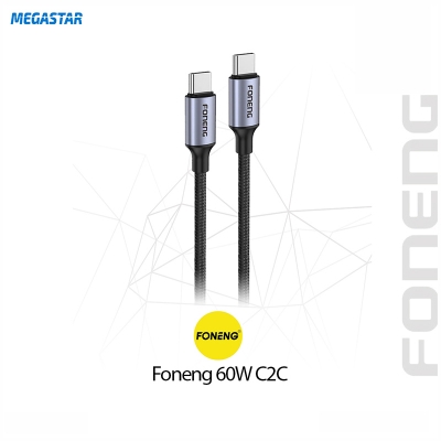 Picture of Foneng 60W C2C Fast Charging Cable (C2C) Black