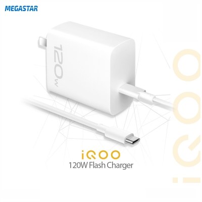 Picture of IQOO VIVO 120W Super Flash Charger with C2C Cable White
