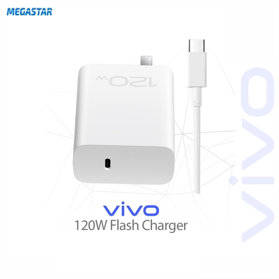 Picture of Vivo 120W Support Flash Charge With Type C Cable White
