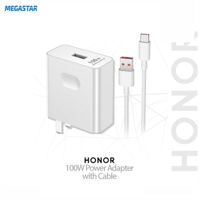 Picture of HONOR Super Charge Power Adapter with Cable (Max 100W) White