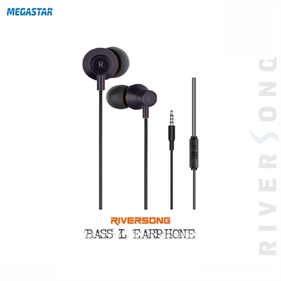 Picture of RIVERSONG BASS L (Model EA204) Wired Earphones/Headphone Black