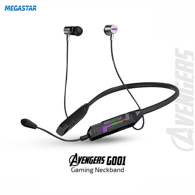 Picture of MEGASTAR AVENGERS SERIES Gaming Neckband G001 Black