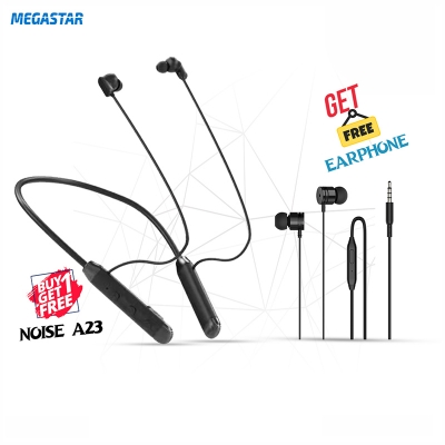 Picture of Noise A23 Metallic Neckband Get Free Earphone Black