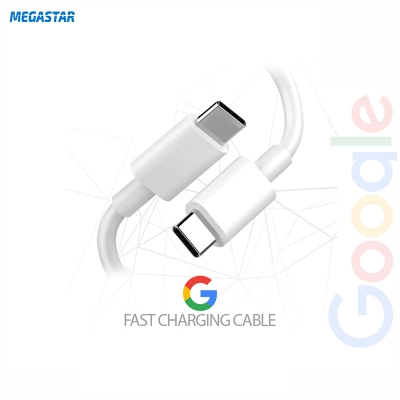 Picture of Google Pixel Type-C to Type C 30W Supported Data Cable White