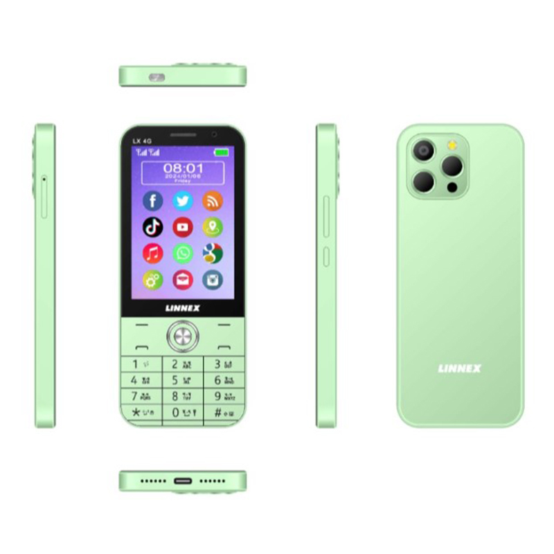 Picture of Linnex LX 4G Smart Android Feature Phone ,playstore,WiFi,WhatsApp,youtube supported - Green