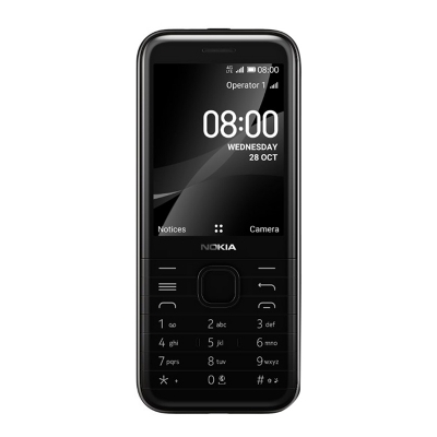 Picture of Nokia 8000 Ds (2020) 4G kaios supported Features Phone wifi hotsport youtube supported - Black