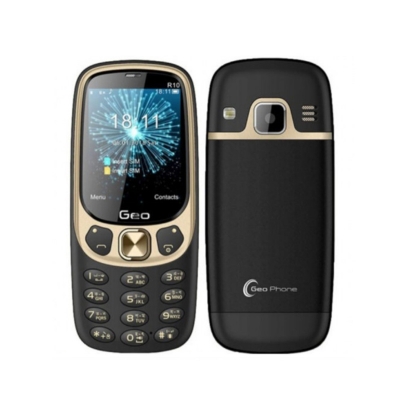 Picture of Geo R10 Dual Band Dual stanby Button Phone very slim smart looking and strong network feature phone(Black)