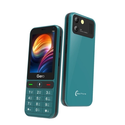 Picture of Android OS: Android 11 supported  Geo T30 batton mobile Apps: Google Play Store, IMO, WhatsApp, YouTube, FB, TikTok, bKash and others(Blue)