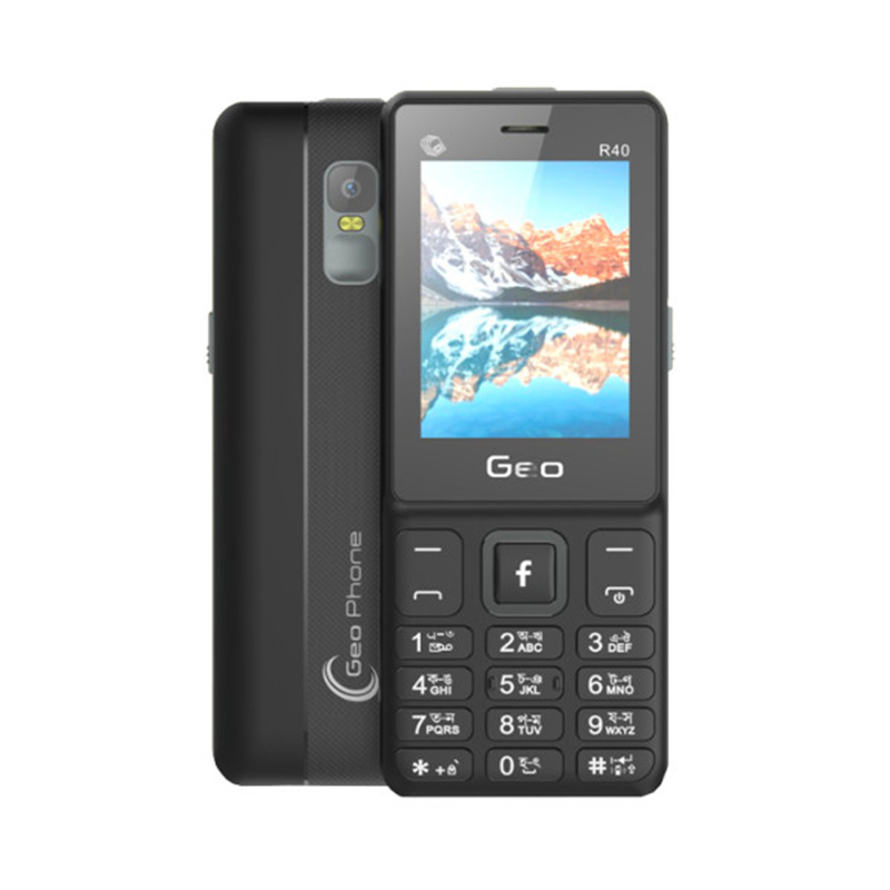 Picture of 4 Sim-Geo R40 Feature Phone & 2500 mAh Big Battery & Torch(Black)