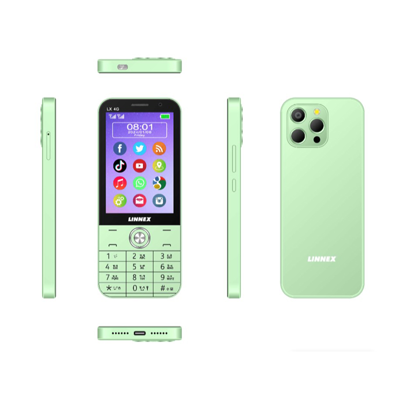 Picture of Linnex LX 4G Smart Feature Phone android,playstore,WiFi,WhatsApp,youtube supported (OFFER PRICE ONLY 50PCS STOCK)(Green)