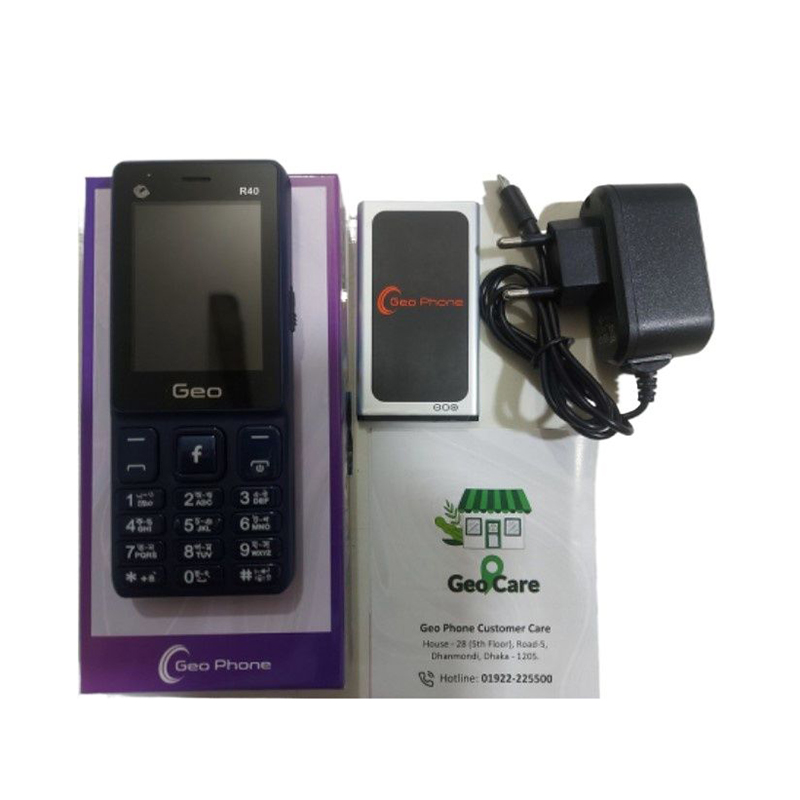 Picture of Geo R40 Feature Phone & 2500 mAh Big Battery & Torch(Green)