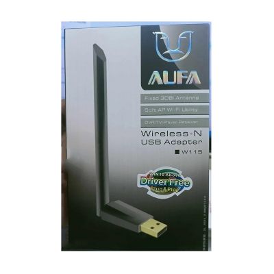 Picture of AUFA W-115 Wireless-N USB Wi-Fi Adapter  Fixed 3dBi Antenna