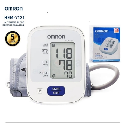 Picture of Omron HEM 7121 Digital BP Automatic Blood Pressure Machine with 5 Years Official Warranty  Your Trusted Home Health Partner