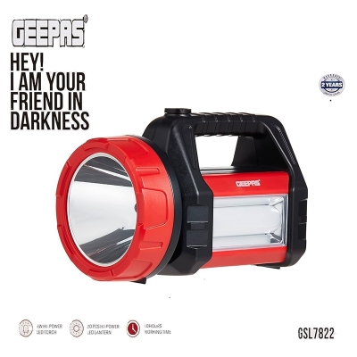 Picture of Geepas Rechargeable Search Light with LED Lantern – GSL7822