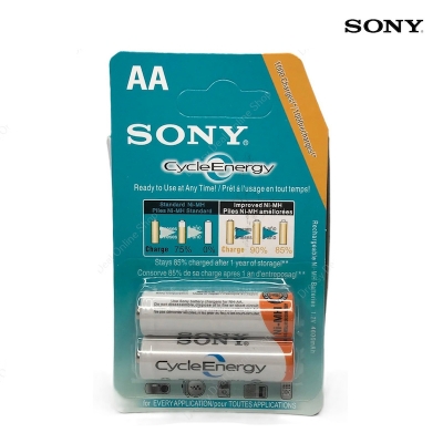 Picture of SONY AA (2-in-1 AA) Rechargeable Battery / Double A Battery, Cycle Energy, Ni-MH, NH-AA, 1.2V, 4600mAh