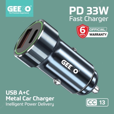 Picture of GEEOO CC13 PD+USB Dual Port Super Fast Car Charger 33Watt