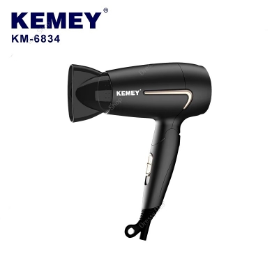Picture of Kemei KM-6834 High Quality ABS Material Foldable Travel Portable Salon Professional Hair Dryer 1000W