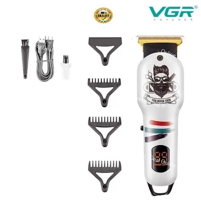 Picture of VGR V-971 Professional Corded and Cordless Rechargeable Hair Trimmer with digital display