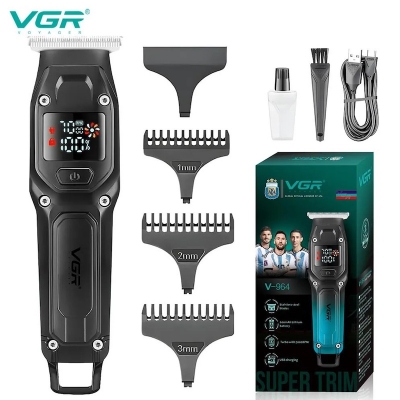 Picture of VGR V-964 Hair Clipper and Beard Trimmer for Men – Rechargeable, Type-C, LED Display, 100 Min Runtime
