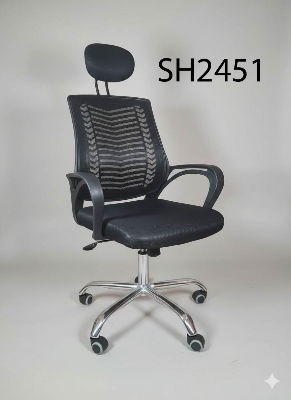 Picture of Premium Office Chair with Full SS Body | Strong & Stylish Design