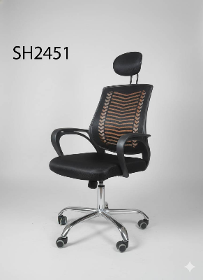 Picture of Premium Office Chair with Full SS Body | Strong & Stylish Design