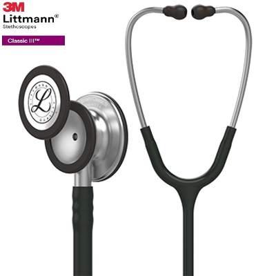 Picture of Littmann Classic III Chestpiece Monitoring Stethoscope, Black Tube, 27 inch/69 cm USA
