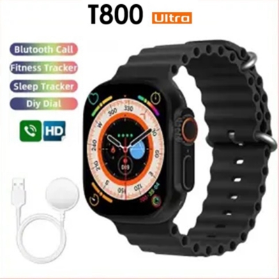 Picture of T800 Ultra Men Smart Watch 1.99" Infinite Display Bluetooth Calling Pedometer Heart Rate Blood Pressure Sleep Sports Watch for Android Phone