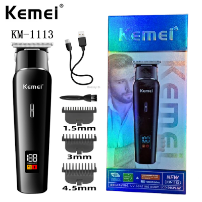 Picture of Kemei KM 1113 Professional Rechargeable Hair Clipper Beard Trimmer Hair Cutting Machine and Electric Shaver.