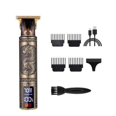 Picture of Professional T9  type C Fast charging Rechargeable Cordless Electric Hair Clippers Beard Trimmer grooming clipper with LCD Display Haircut Kit for Men