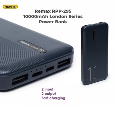 Picture of REMAX RPP-295 Power Bank LONDON SERIES 10000mAh 2.1A with Fast Charging
