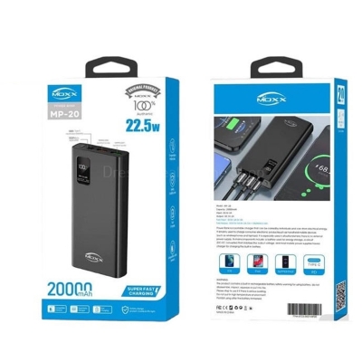 Picture of Moxx 20000 mah 22.5w fast Charging Power bank with Display (MP-20)