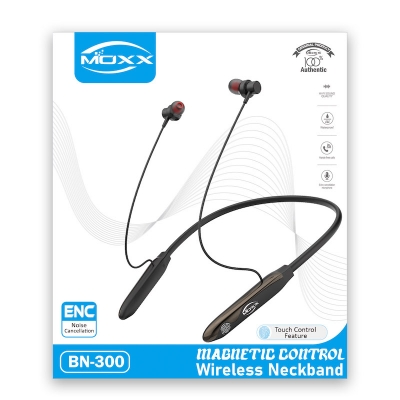 Picture of MOXX Wireless ENC Premium Neckband [BN300] Super Touching Control Environmental Noise Cancellation [ENC] Active