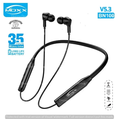 Picture of MOXX BN100 Wireless BT Neckband  with 35 Hours Music Time and 200 Hours Standby Time