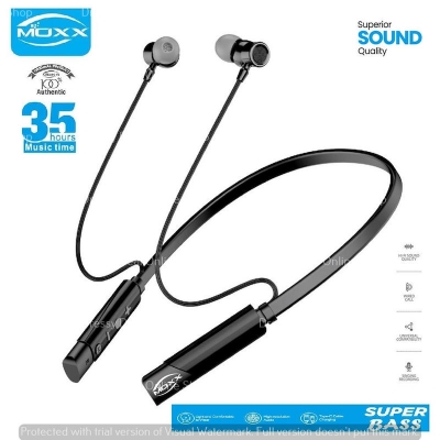 Picture of MOXX MN200 Metal Wireless BT Neckband 35 Hours Music Time Music-Rock-Gaming Mode