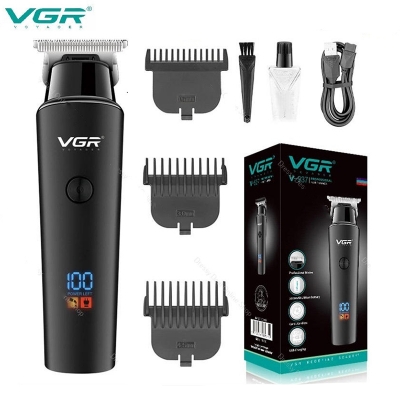 Picture of VGR V-937 Cord and Cordless Multifunction Trimmer and Hair Clipper with Metal Body Type C Fast Charing and Digital display