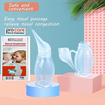 Picture of Silicone Baby Nasal Aspirator Penguin Appearance Transparent Reusable Baby Nose Cleaner Baby Nose Sucker