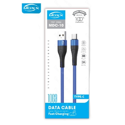 Picture of MOXX MDC-10 USB-A to TYPE-C Fast Charging Data Transfer Cable upto 65watt support
