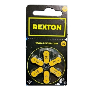 Picture of Rexton Hearing Aid Battery Size 10, Pack of 6 Batteries- Germany made