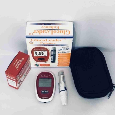 Picture of Glucoleader Enhance Taiwan Blood Glucose Meter - Red