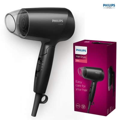 Picture of Philips BHC010 Essential Care DryCare Hair Dryer for Women- Mate Black Edition