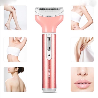 Picture of Kemei KM-6637 Multifunctional 4 in 1 Rechargeable woman body shaver Beard Eyebrow, Nose Trimmer