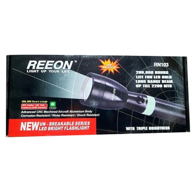 Picture of Reeon RN-103 Rechargable Alluminium body Flashlight torch light