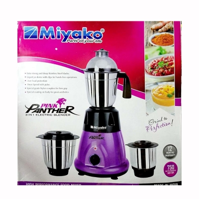 Picture of Miyako Pink Panther 3 in 1 Multi Purpose Mixer Blender machine 750 Watt