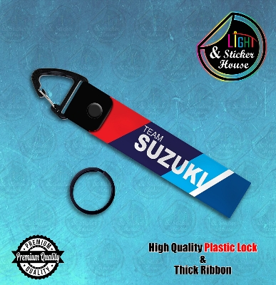 Picture of Key ring For Bike user ---- Team_Suzuki ---- Premium Quality & Plastic lock (Attachable to keys for bike, car, bag, home, and office keys)